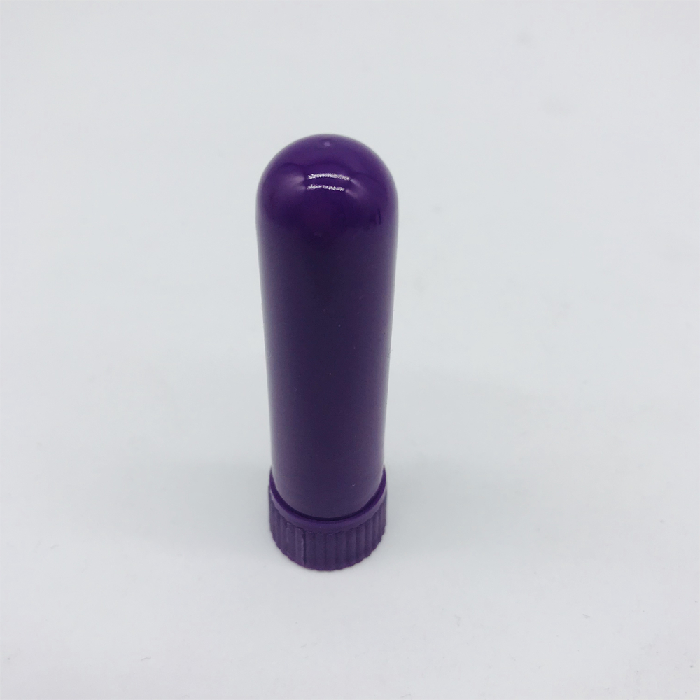Excellent quality multi-color optional empty nasal inhaler tube shape PP 5ml nasal inhaler with cotton wicks for essential oil factory