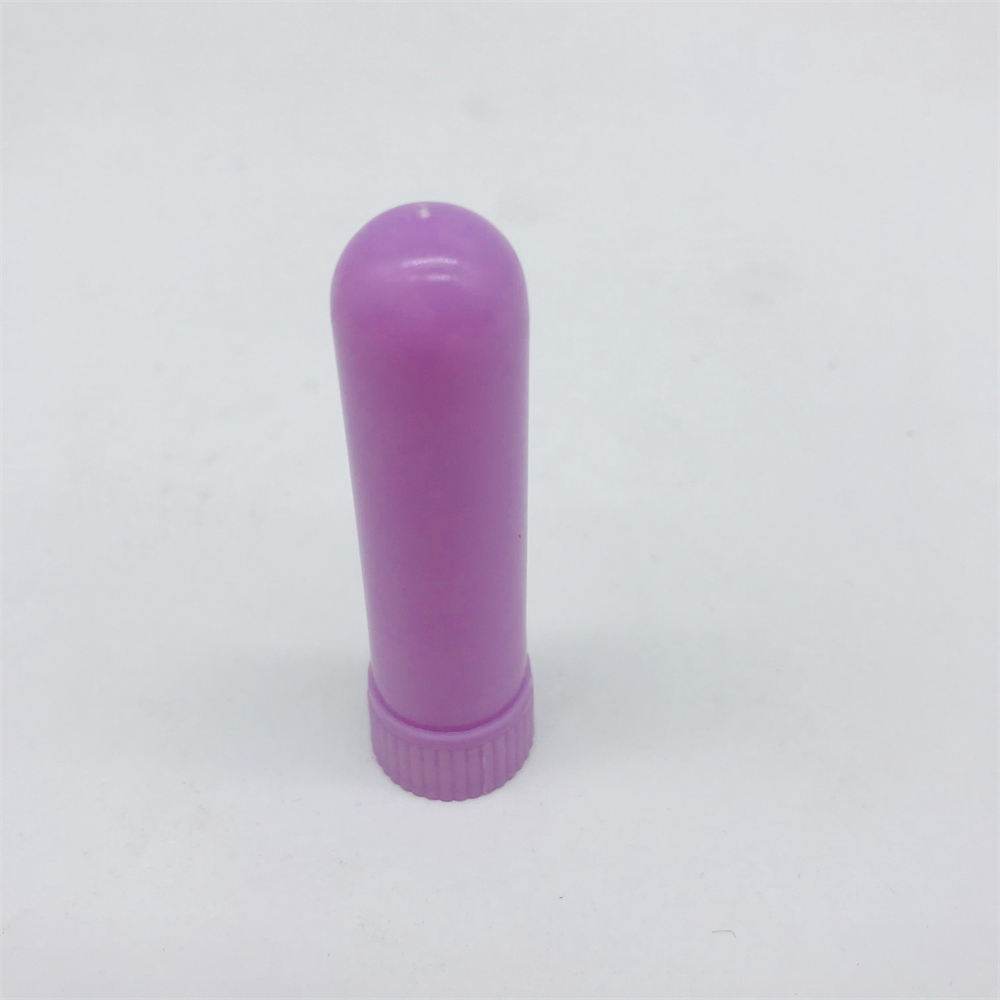 Excellent quality multi-color optional empty nasal inhaler tube shape PP 5ml nasal inhaler with cotton wicks for essential oil factory