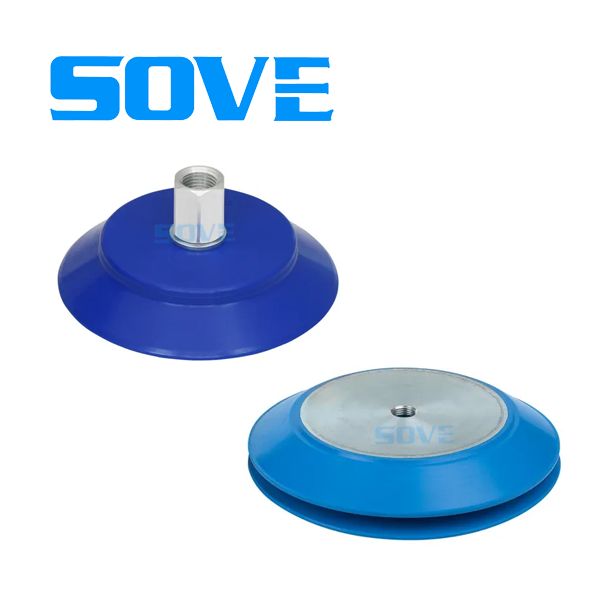 Suction guns with ball bearing buffers for improved precision and speed