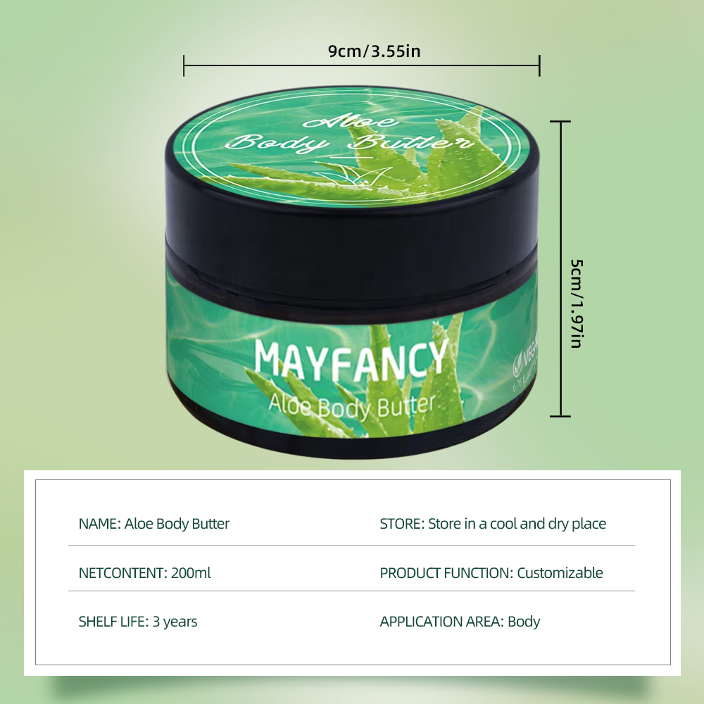 product mayfancy 200 ml premium aloe vera moisturizer butter body cosmetic with vitamin e for women-0