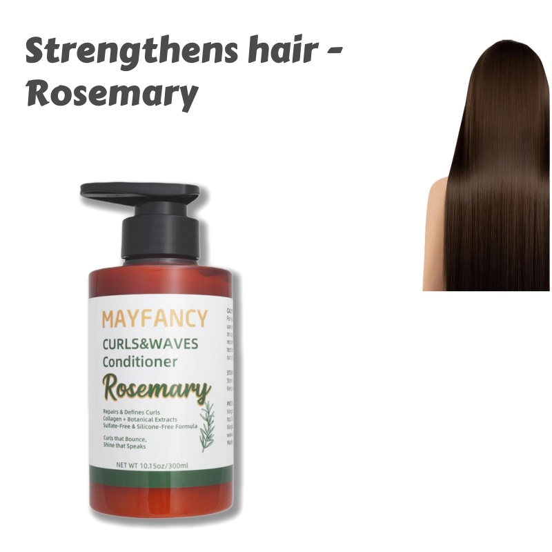 product oem private label rosemary mint strengthening hair conditioner 300ml anti hair loss biotin nourishing for dry damaged hair-0