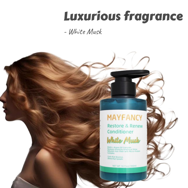 product 2025 new white musk smooth hair conditioner 300ml silky flawless curls moisturizing treatment long lasting fragrance-0