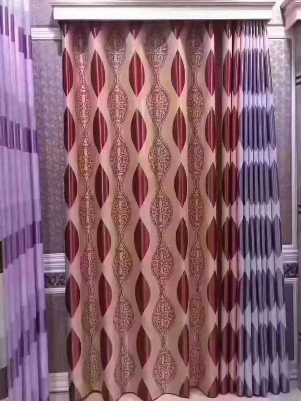 Foulola New Cheap Price Series:JacquardBlackout Curtain 2.8/3.2m factory