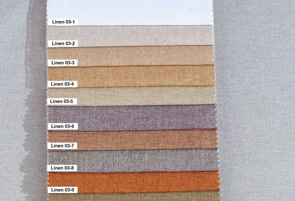 Foulola News:Plain Linen Cotton Sofa Fabric, Linen - 03 details