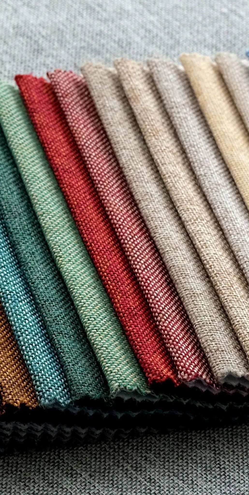 Foulola News:Plain Linen Cotton Sofa Fabric, Linen-04 details