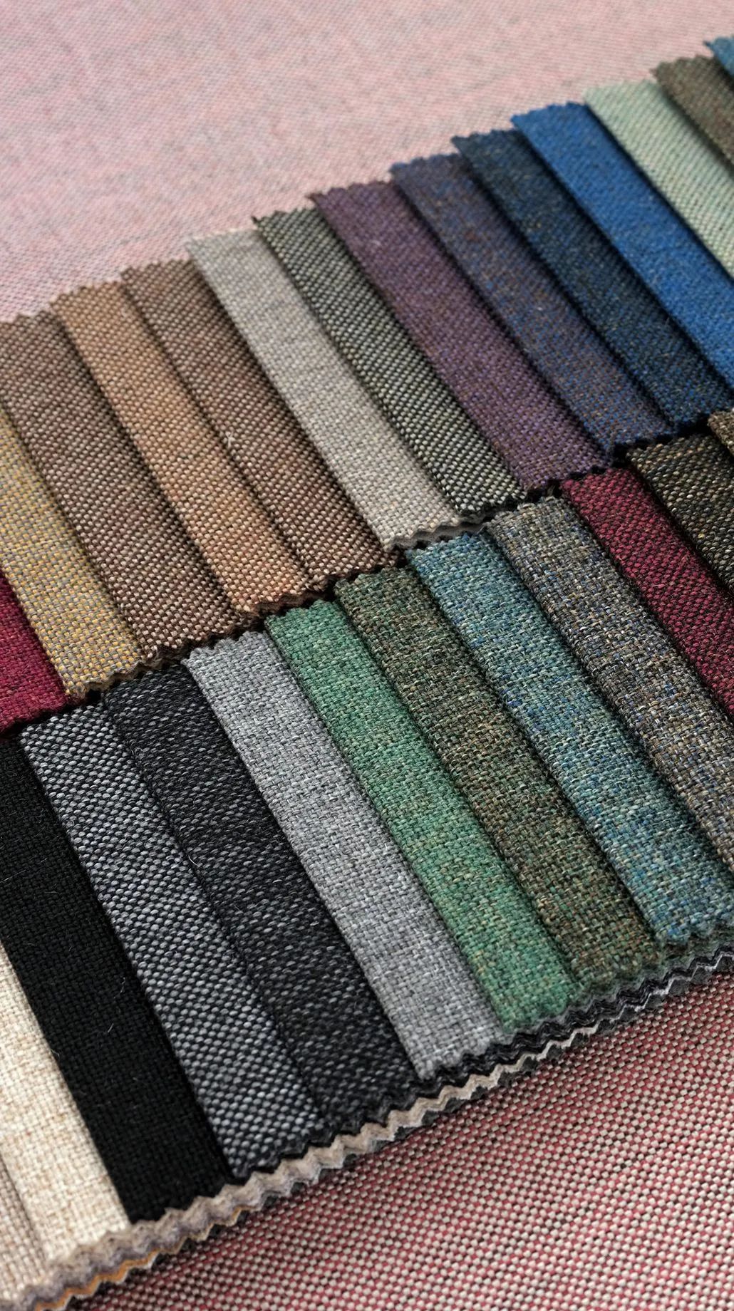 Foulola News:Plain Linen Sofa Fabric-28 Series details