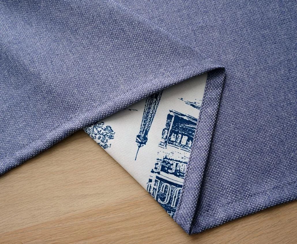 Foulola News:One Side Pure Linen,One Side Top Printed details