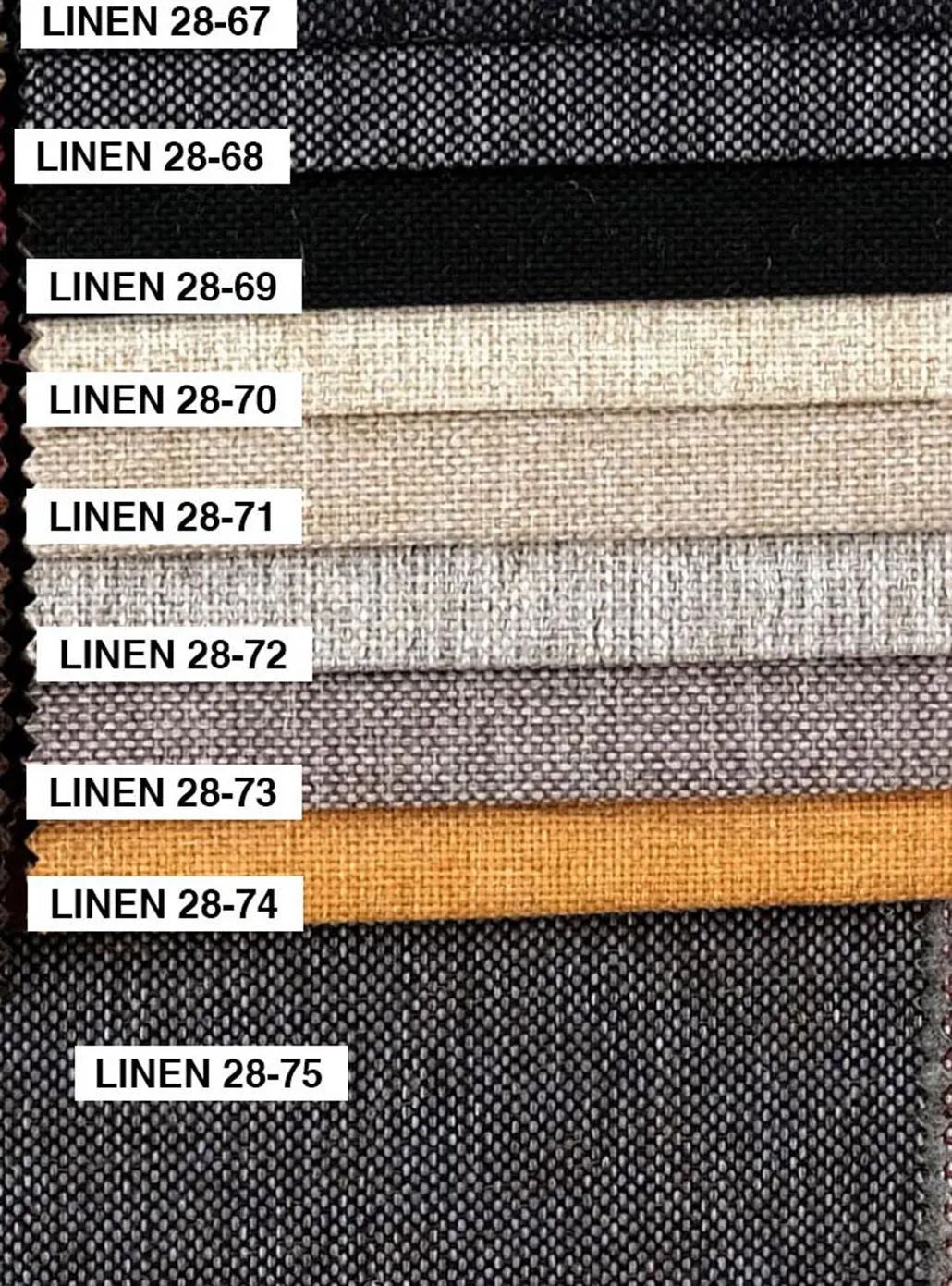 Foulola News:Plain Linen Sofa Fabric-28 Series details