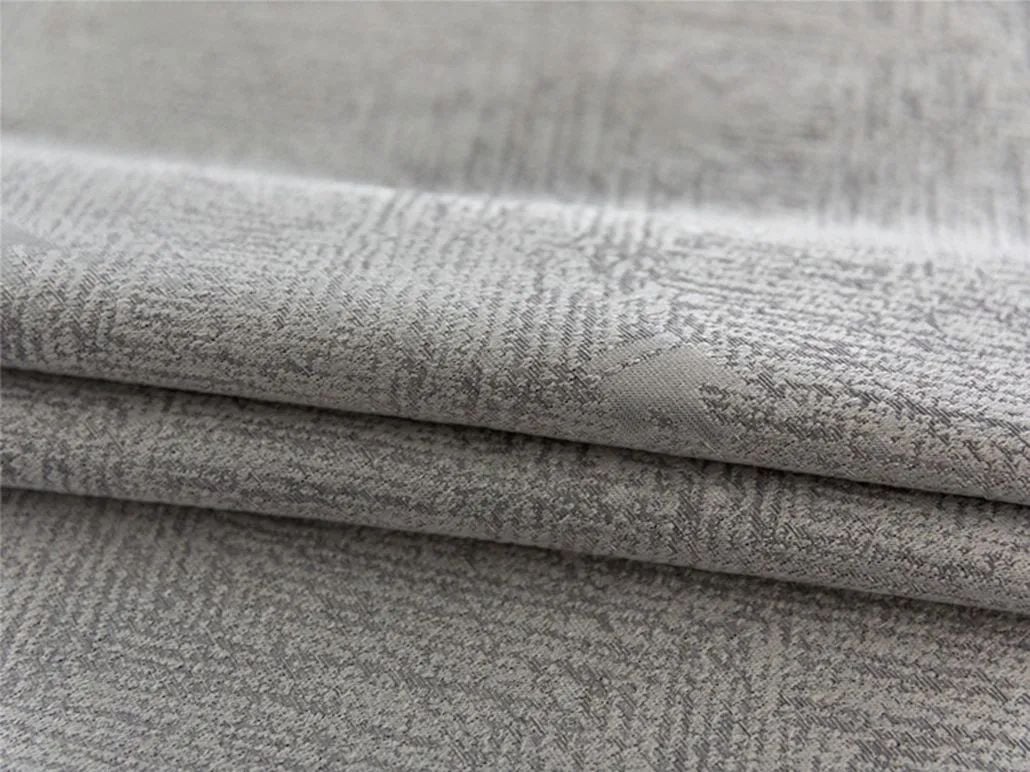 Foulola: Linen Style Polyester Brushed Jacquard Curtain supplier