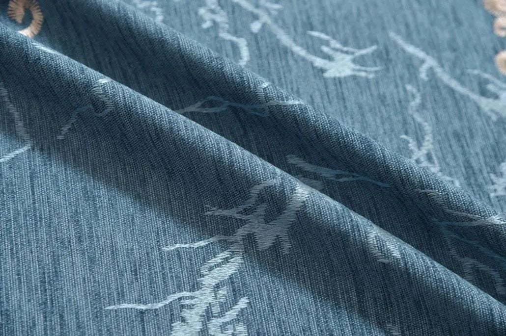 Foulola: X-2021 Series High Grade Embroidery Curtain with Sheers details