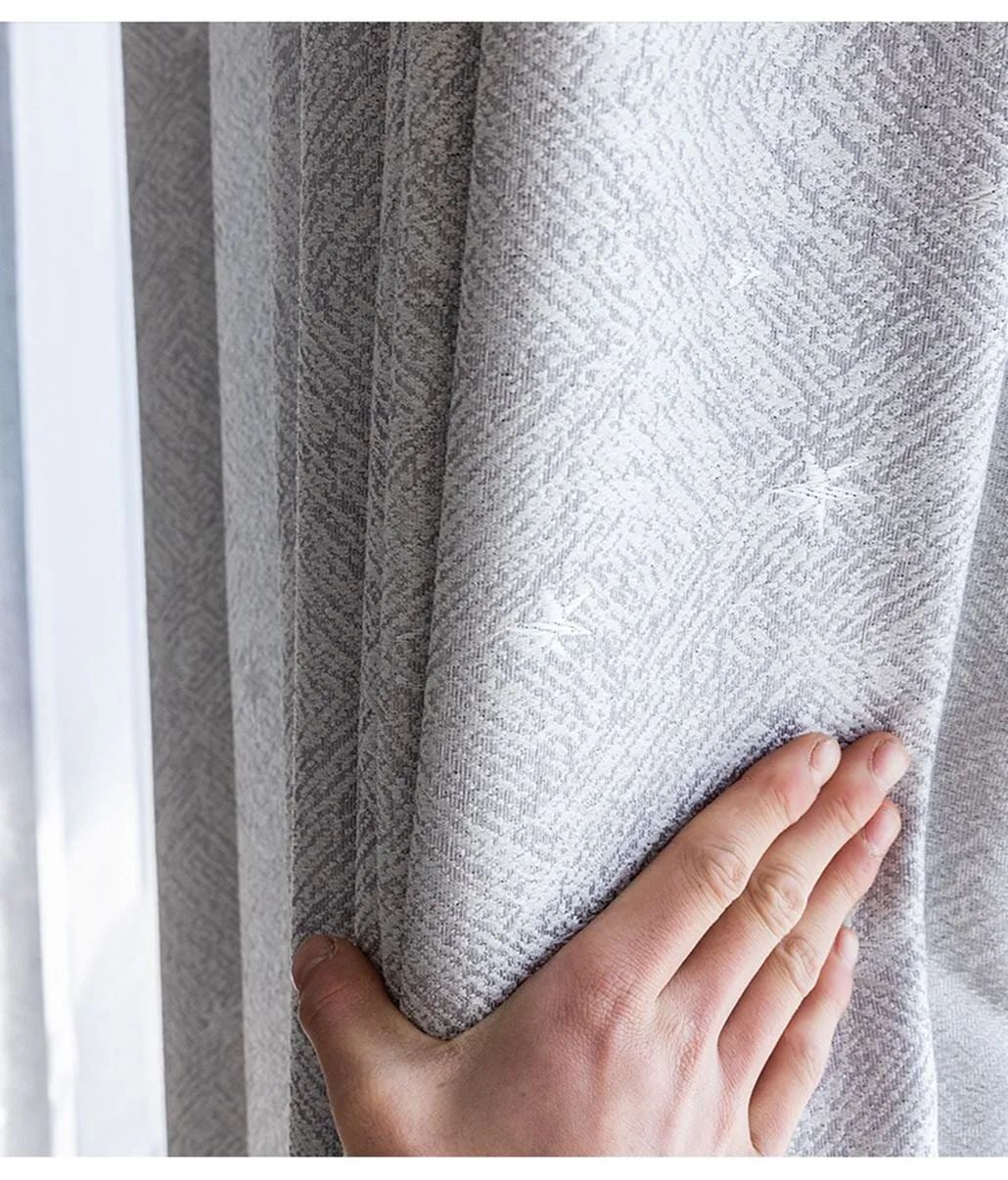 Foulola: Linen Style Polyester Brushed Jacquard Curtain manufacture