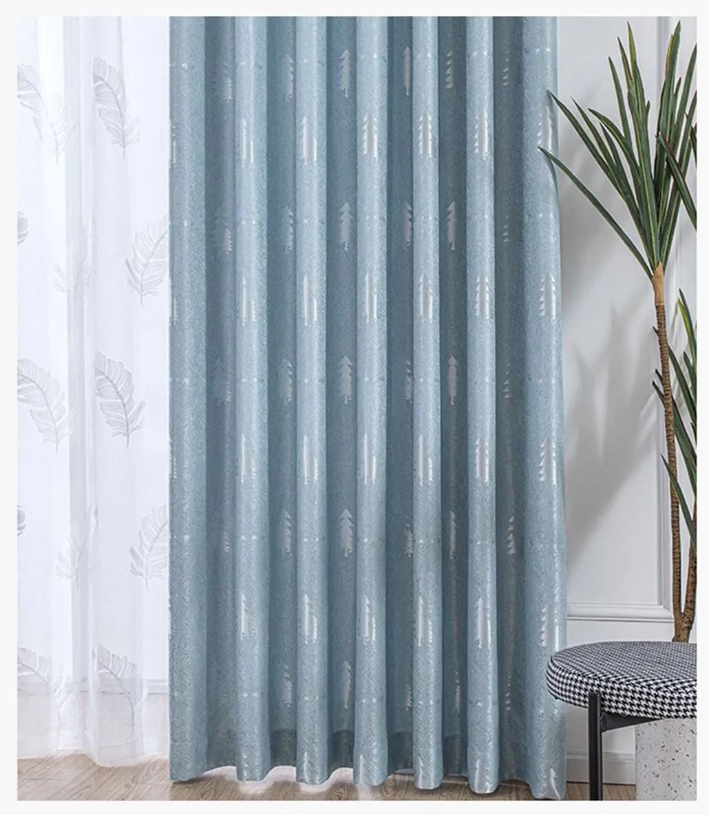 Foulola: Linen Style Polyester Brushed Jacquard Curtain manufacture