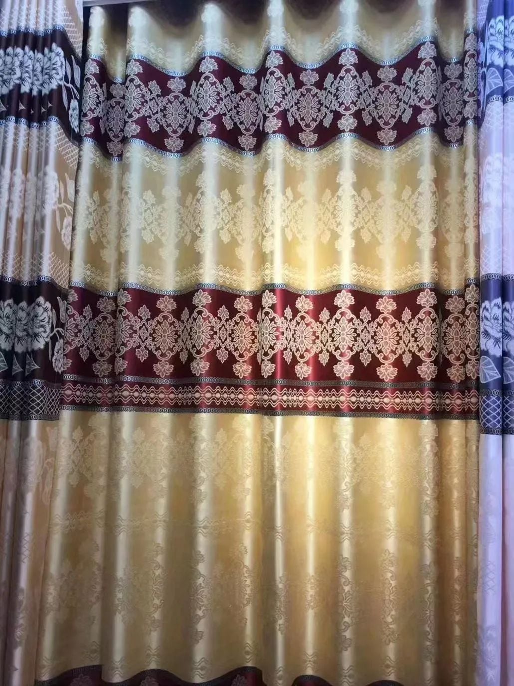 Foulola News: Cheap Jacquard Curtain Fabric. Width 280cm, details