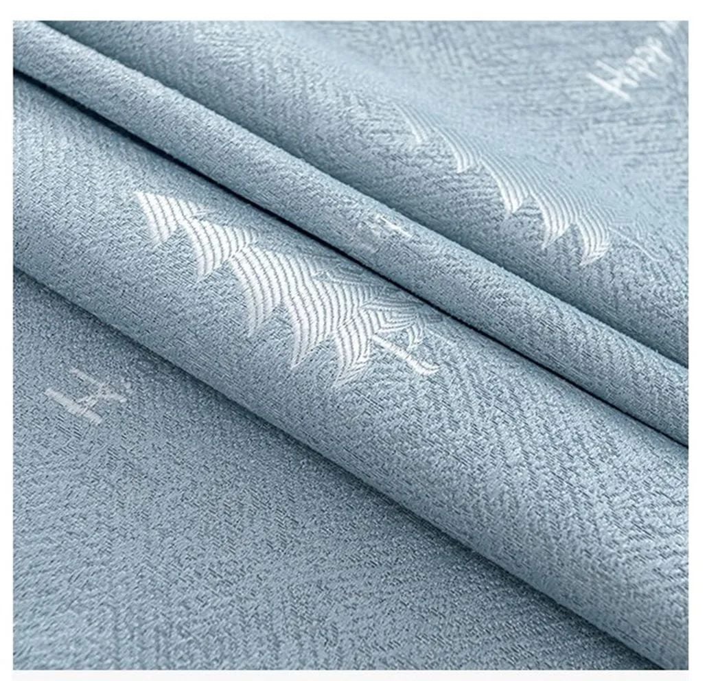 Foulola: Linen Style Polyester Brushed Jacquard Curtain details