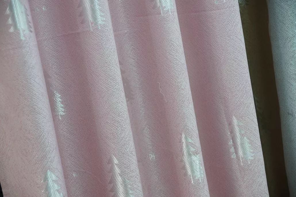 Foulola: Linen Style Polyester Brushed Jacquard Curtain factory