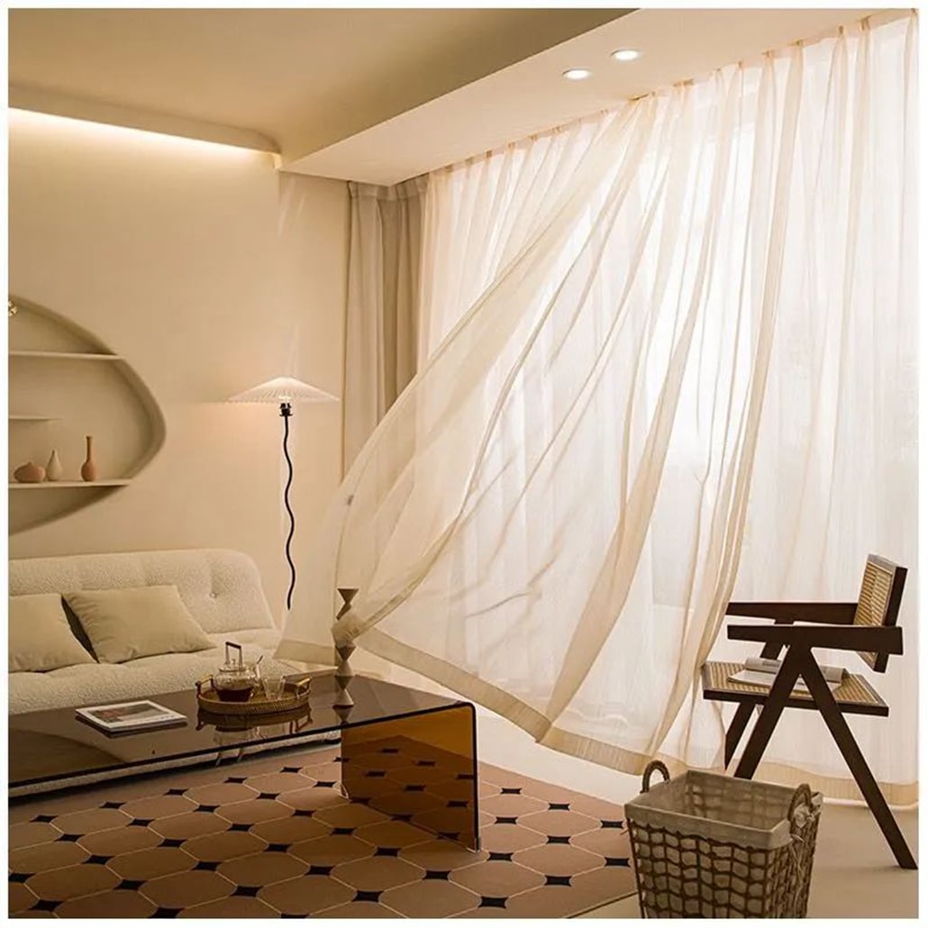 Foulola News:LJS /YHS/NYYMS# Sheer Curtain supplier