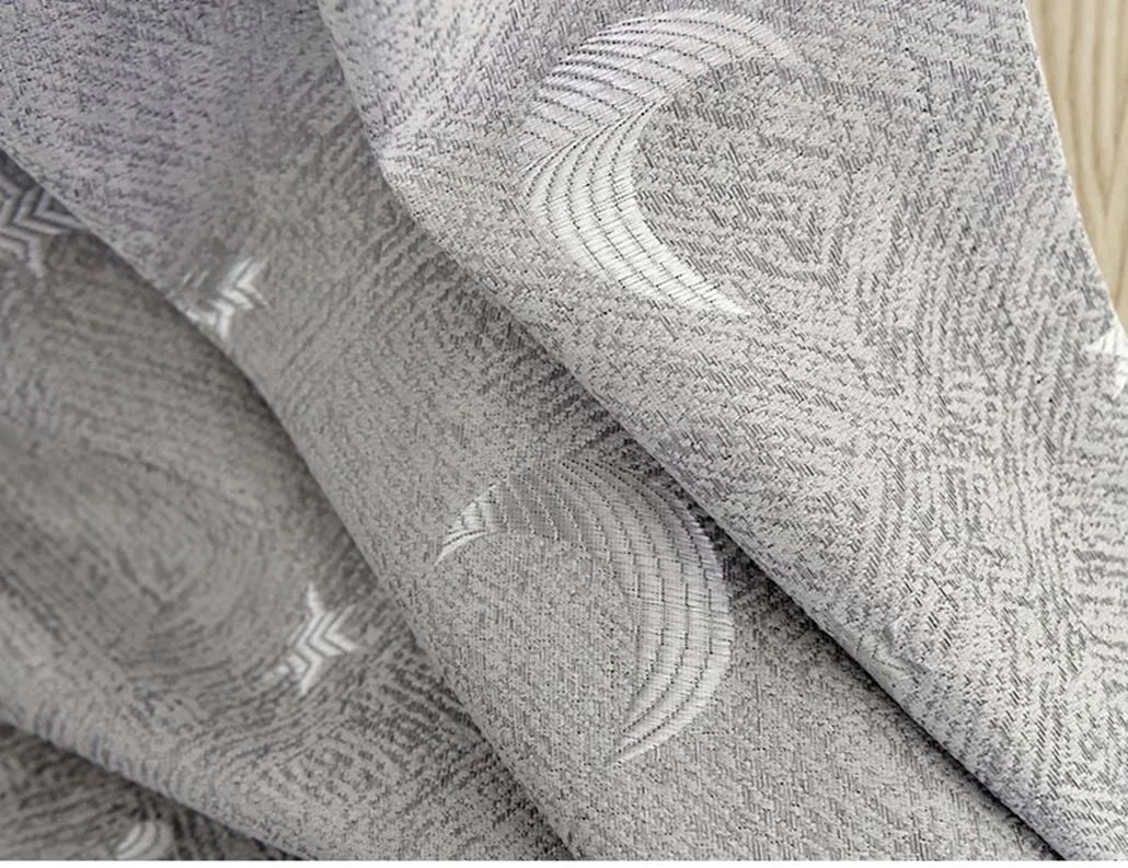 Foulola: Linen Style Polyester Brushed Jacquard Curtain supplier