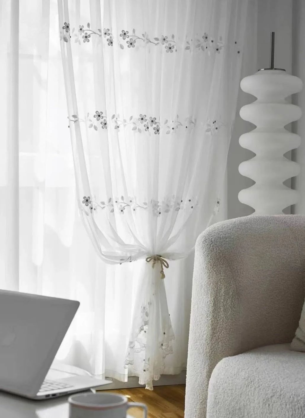 Foulola News:GDBLK/JLZZ/JSNH/QCZC/QJBM/YPMLM#Embroidery Sheers factory