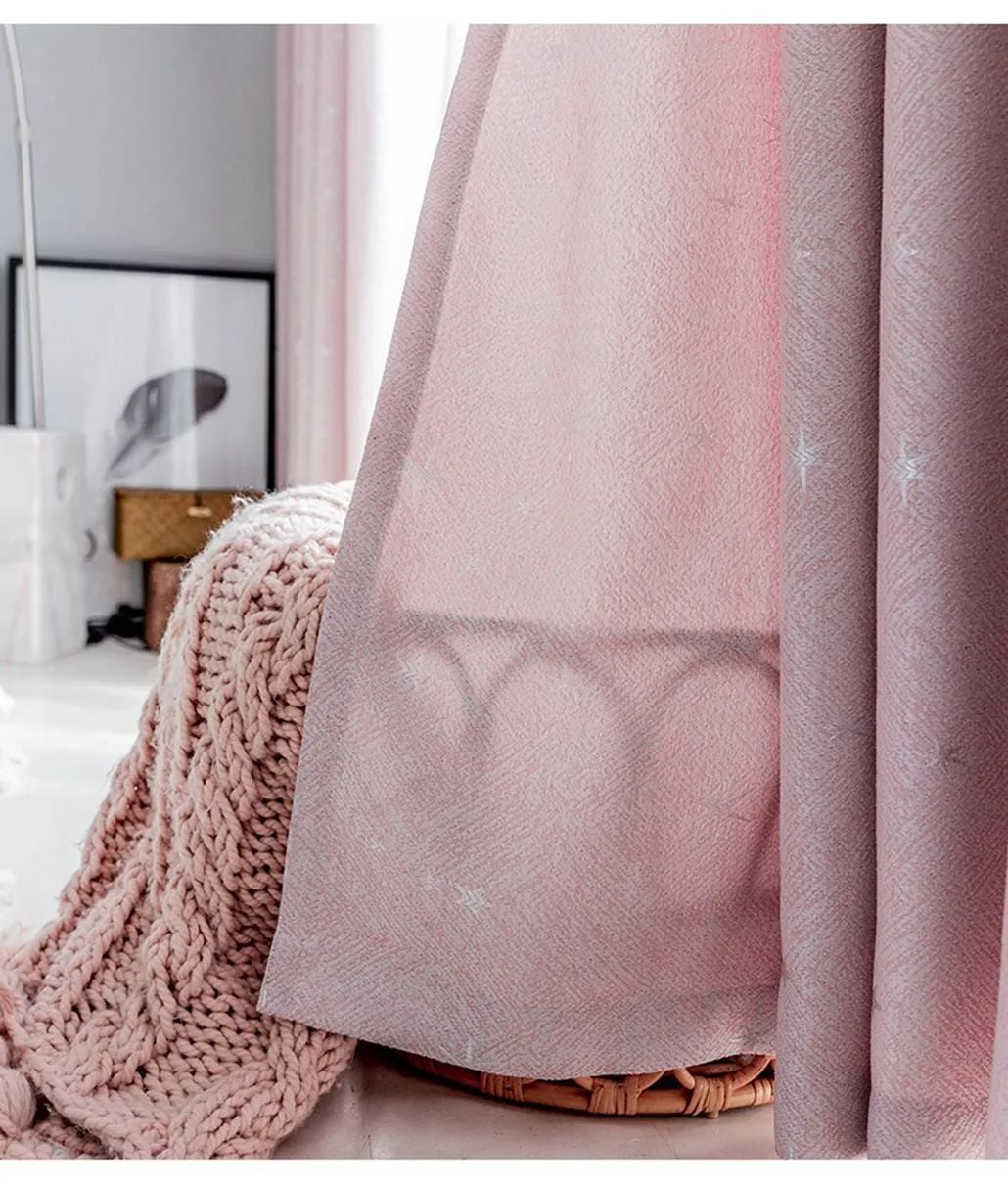 Foulola: Linen Style Polyester Brushed Jacquard Curtain supplier