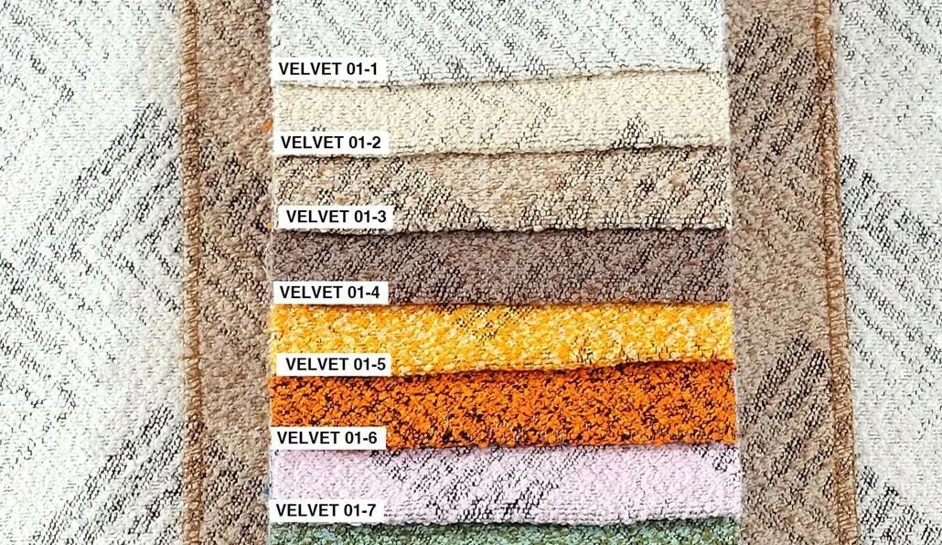 Foulola News:Jacquard Velvet Sofa Fabric , Velvet- 01 details