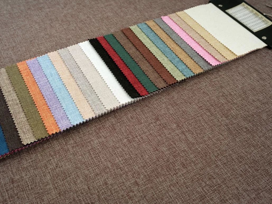 Foulola News:Plain Linen Sofa Fabric-25 Series details