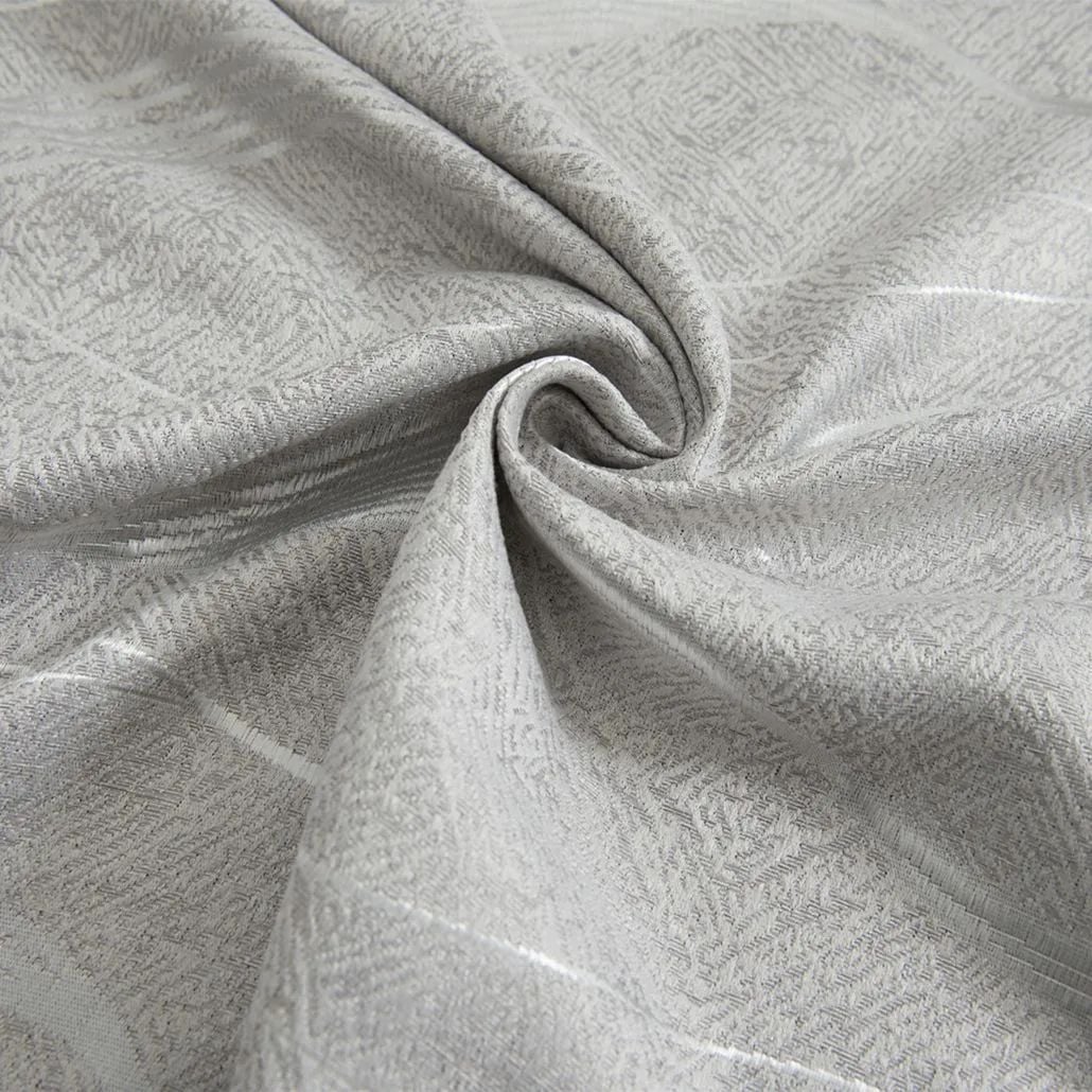Foulola: Linen Style Polyester Brushed Jacquard Curtain details