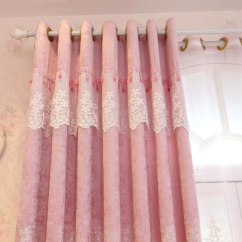 Foulola: X-2021 Series High Grade Embroidery Curtain with Sheers factory