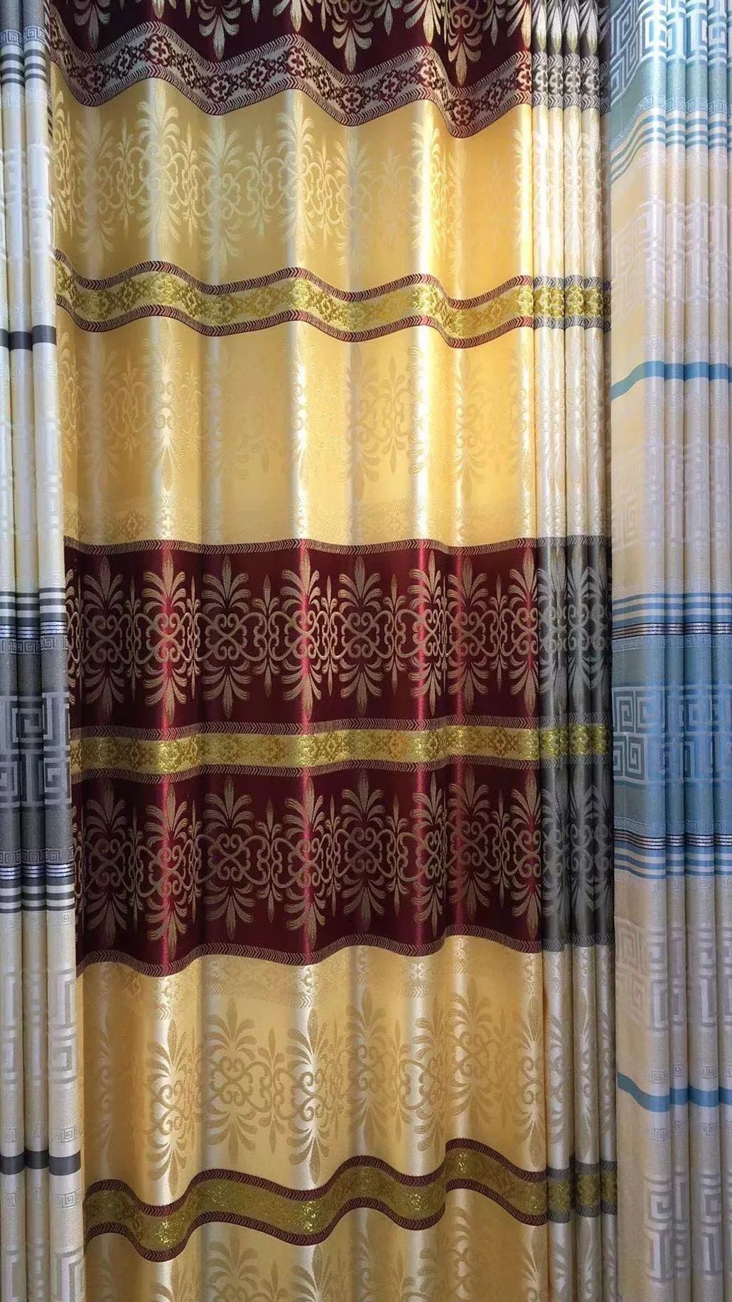 Foulola News: Cheap Jacquard Curtain Fabric. Width 280cm, details