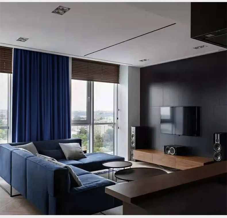 Foulola:120#Series Blackout dutch holland Velvet Curtain details
