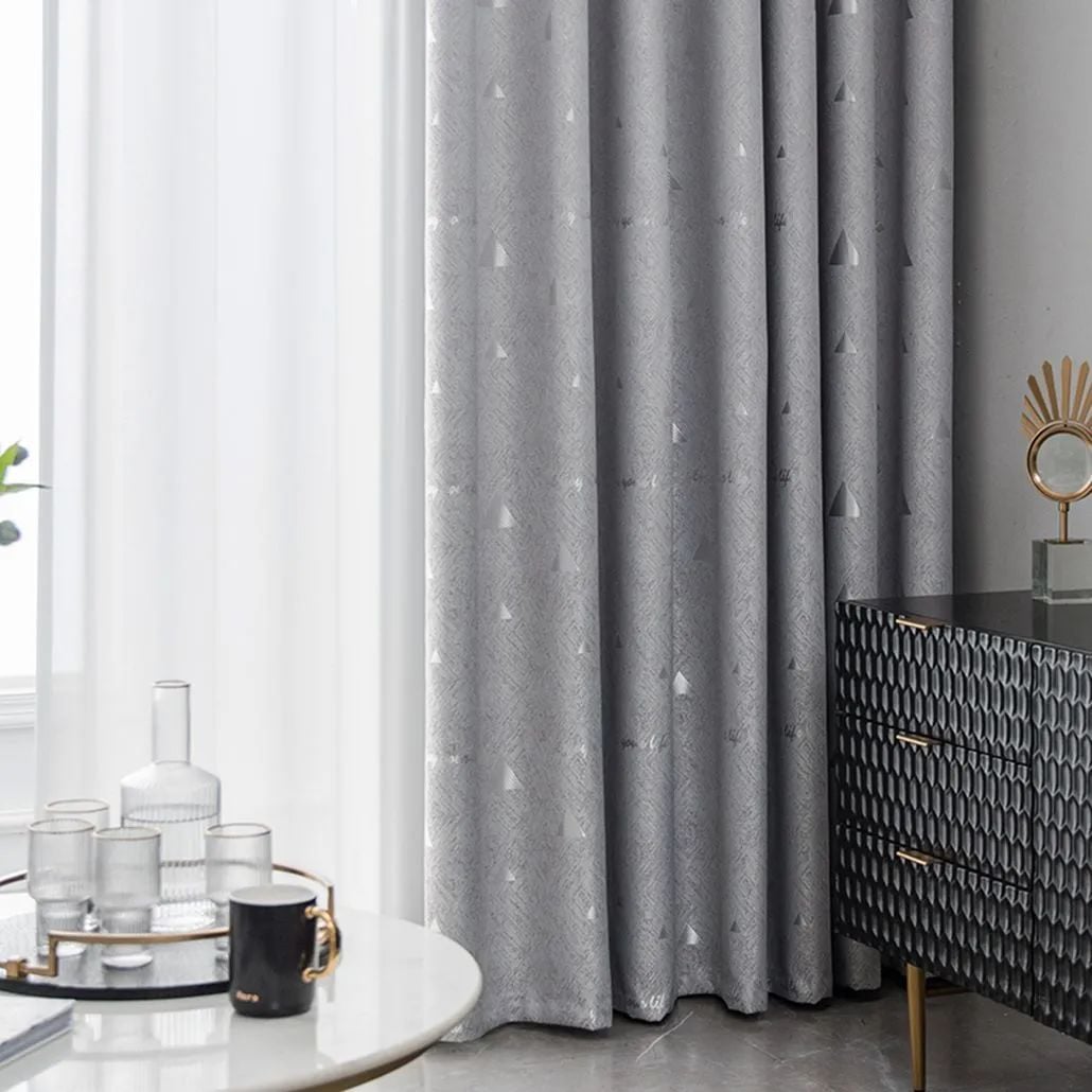 Foulola: Linen Style Polyester Brushed Jacquard Curtain details