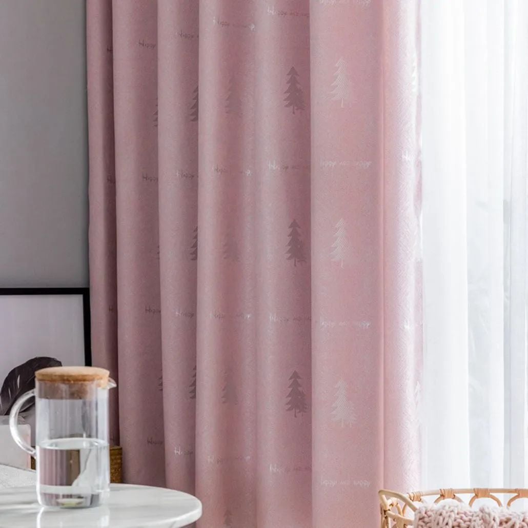 Foulola: Linen Style Polyester Brushed Jacquard Curtain supplier