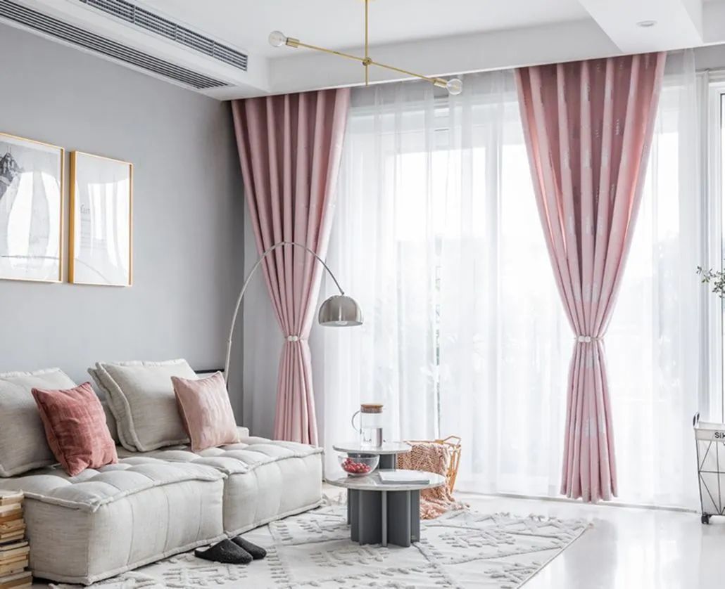 Foulola: Linen Style Polyester Brushed Jacquard Curtain factory