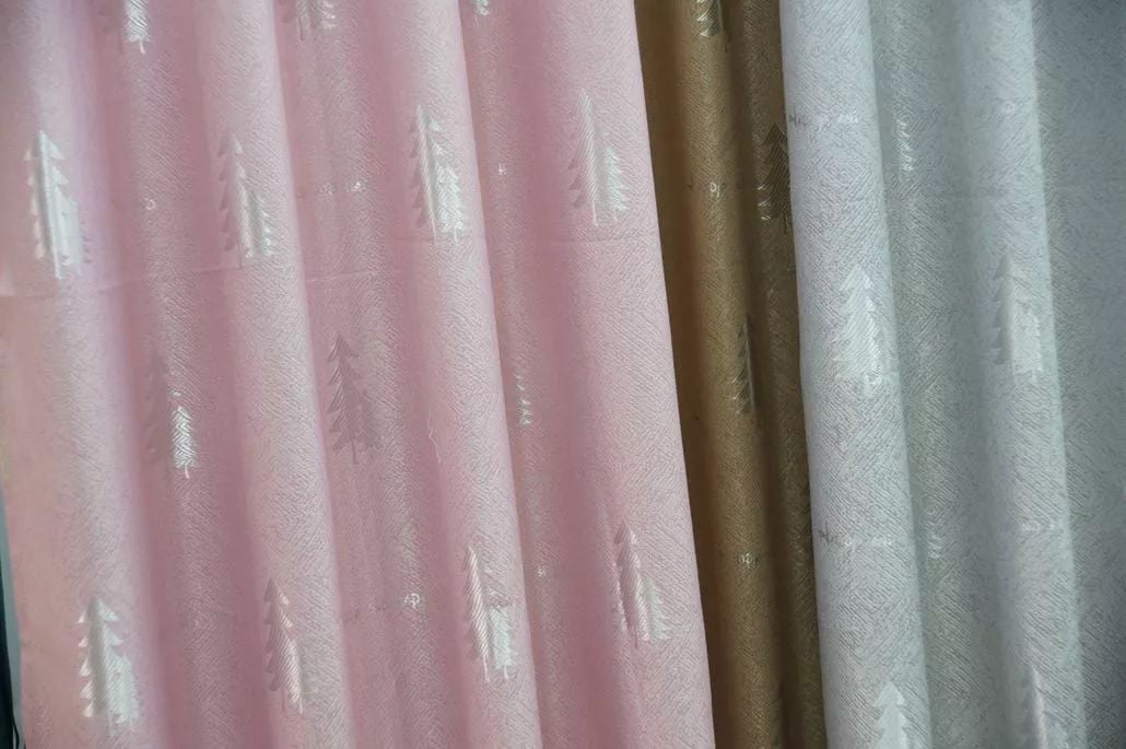 Foulola: Linen Style Polyester Brushed Jacquard Curtain details