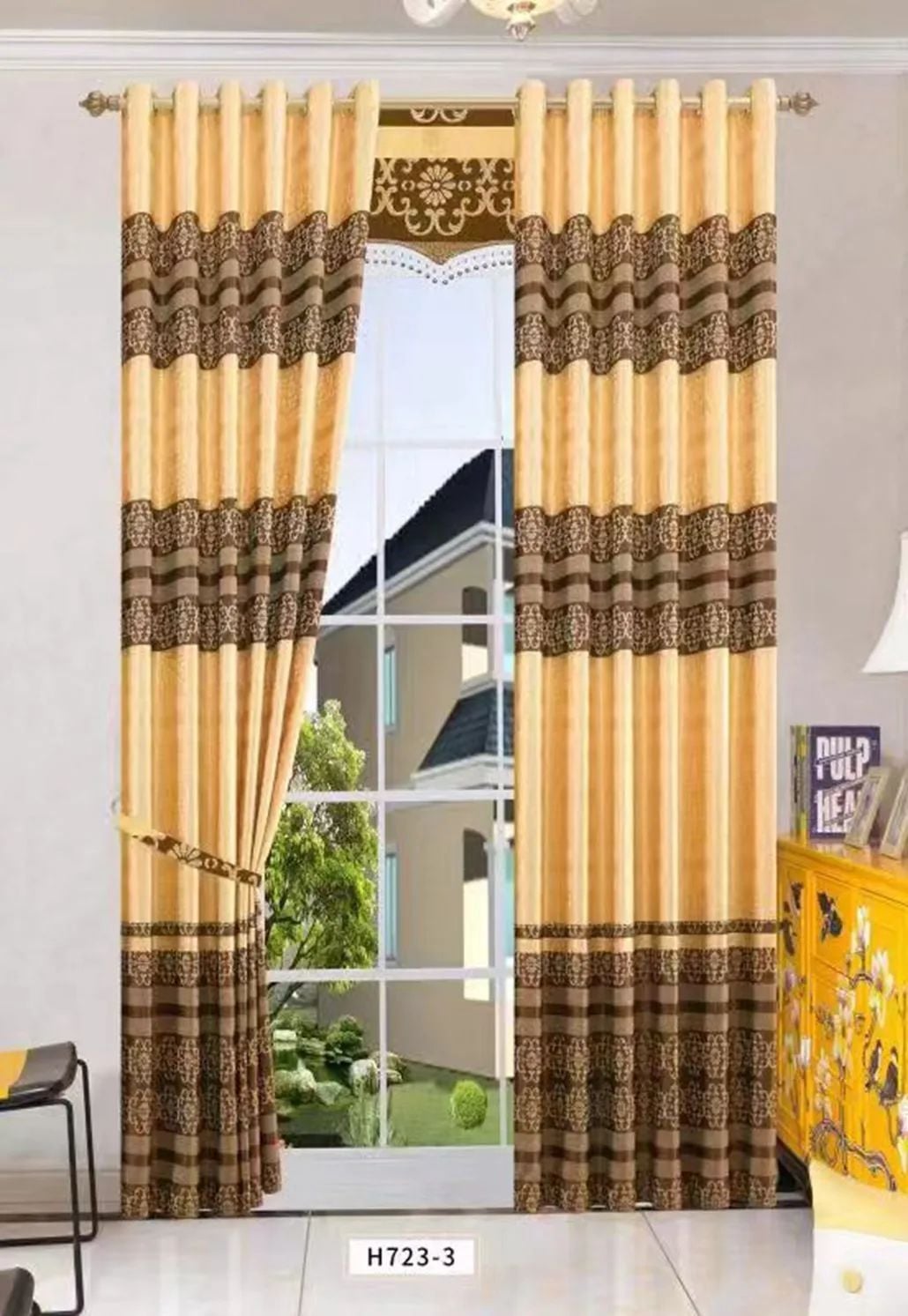 Foulola News: Cheap Jacquard Curtain Fabric. Width 280cm, supplier