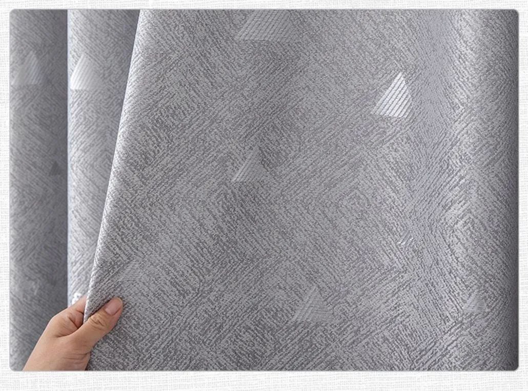 Foulola: Linen Style Polyester Brushed Jacquard Curtain details