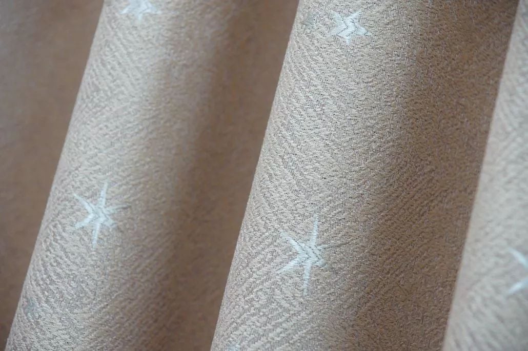 Foulola: Linen Style Polyester Brushed Jacquard Curtain details
