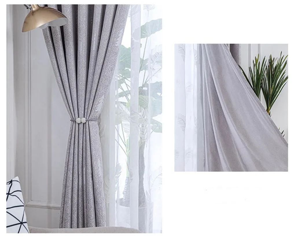 Foulola: Linen Style Polyester Brushed Jacquard Curtain factory