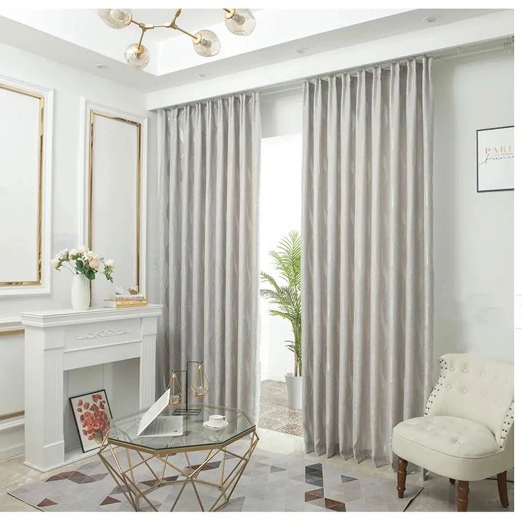 Foulola: Linen Style Polyester Brushed Jacquard Curtain details