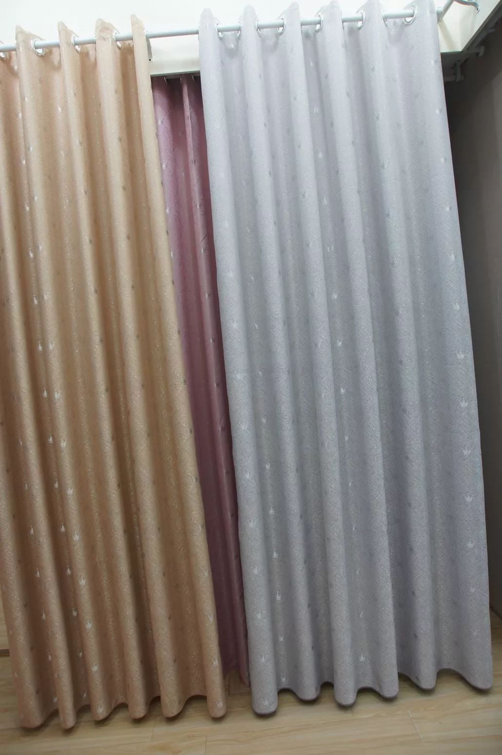 Foulola: Linen Style Polyester Brushed Jacquard Curtain factory
