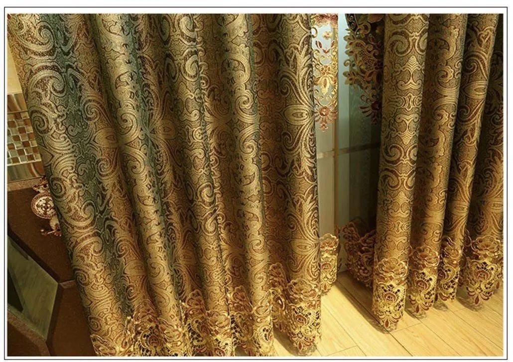 Foulola: X-2021 Series High Grade Embroidery Curtain with Sheers supplier