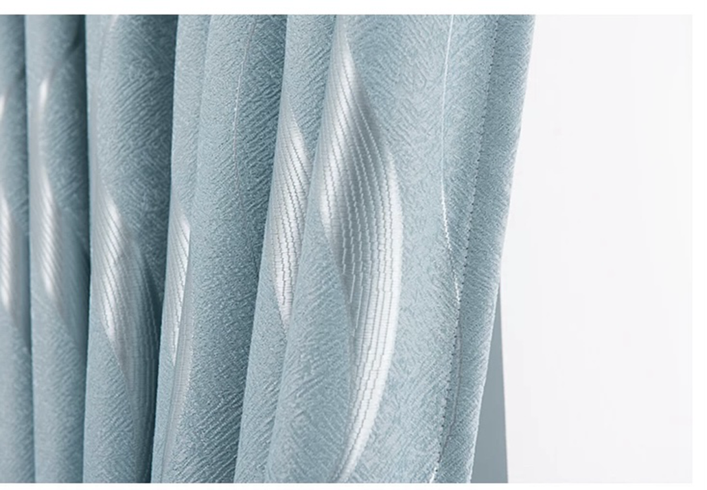 Foulola: Linen Style Polyester Brushed Jacquard Curtain details