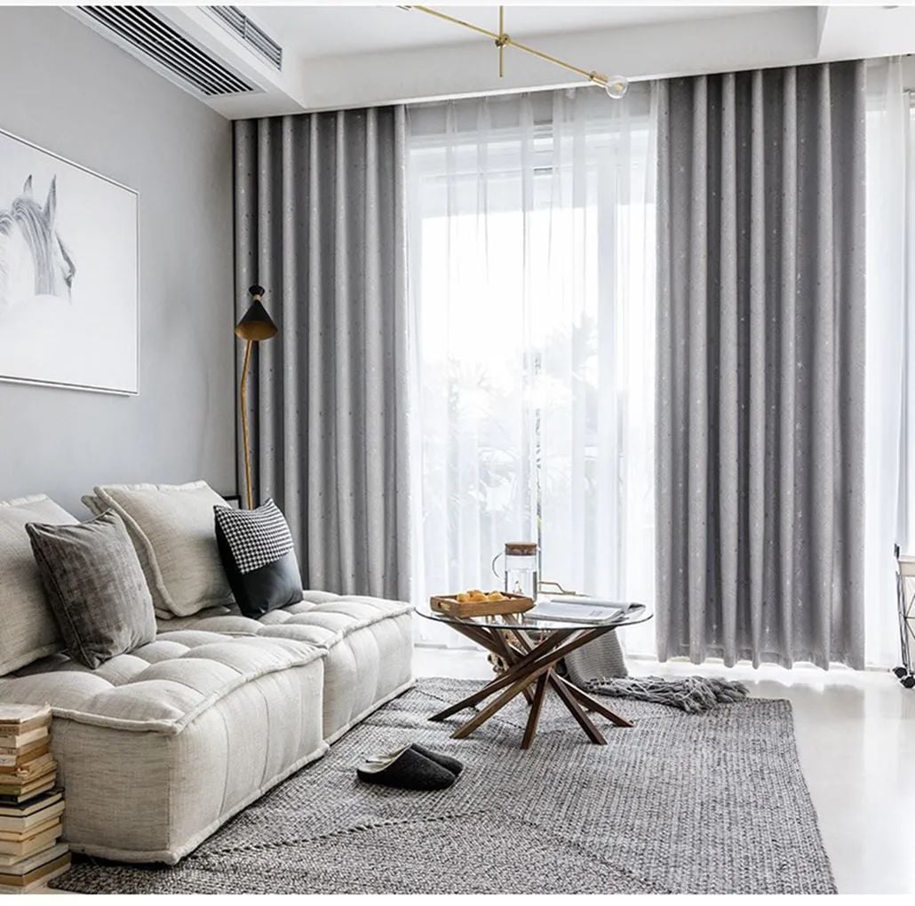 Foulola: Linen Style Polyester Brushed Jacquard Curtain manufacture