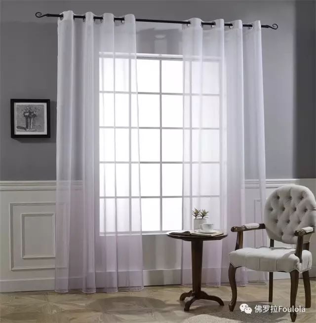 Printed Linen Curtain Net factory