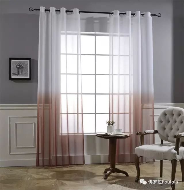 Printed Linen Curtain Net factory