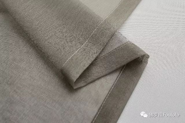 Printed Linen Curtain Net details