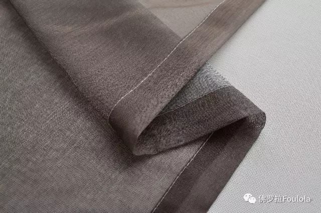 Printed Linen Curtain Net details