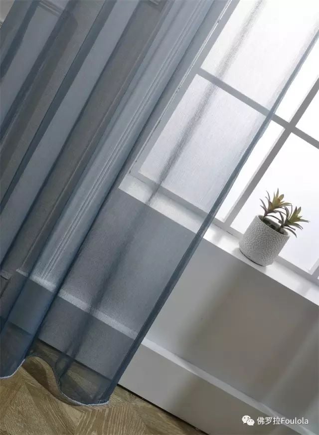 Printed Linen Curtain Net factory