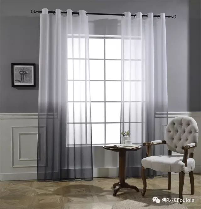 Printed Linen Curtain Net factory