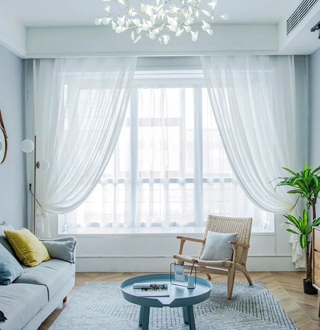 Foulola News: NC Series/ White BSDS# Sheer Curtain manufacture