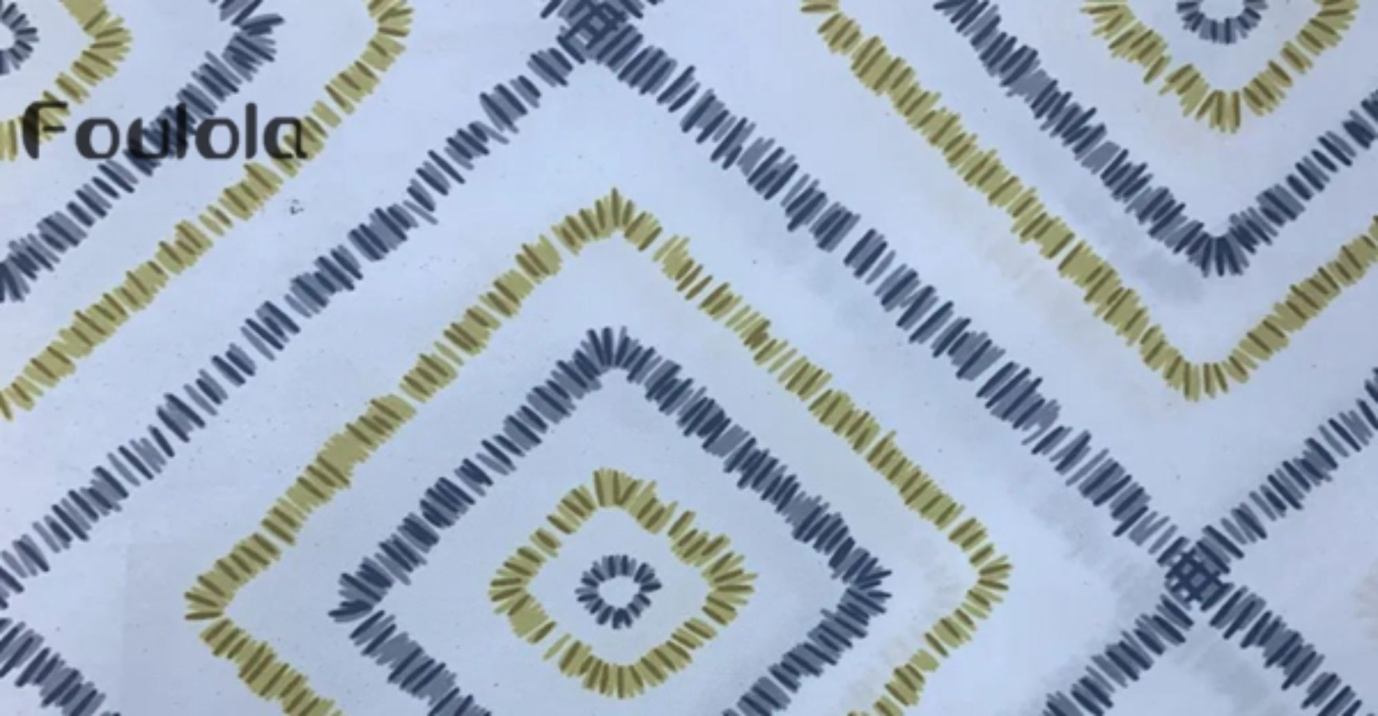 Two Sides Linen Fabric Print Designs Collection: Moden Style
